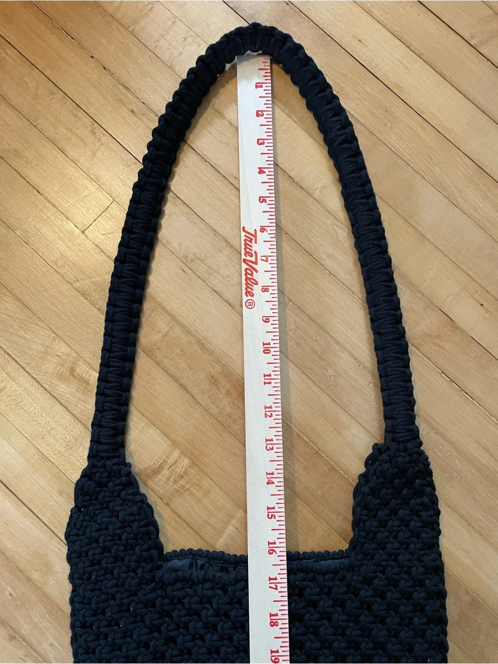 Macrame Long Fringe Shoulder Bag Purse Tote Lined Snap Closure Indie Sleaze